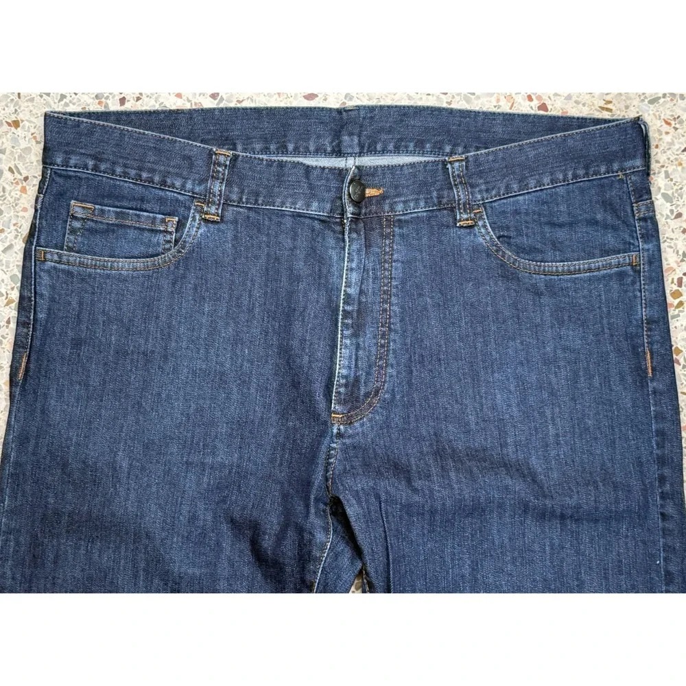 Canali Men's Blue 5 Pocket Made In Italy Straight Leg Denim Jeans Size‎ 54